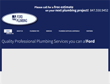 Tablet Screenshot of fordplumbingillinois.com